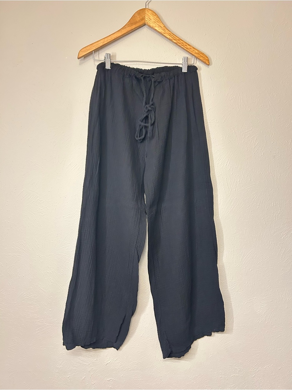 Black Wide Leg Pants Beach Medium Muslim